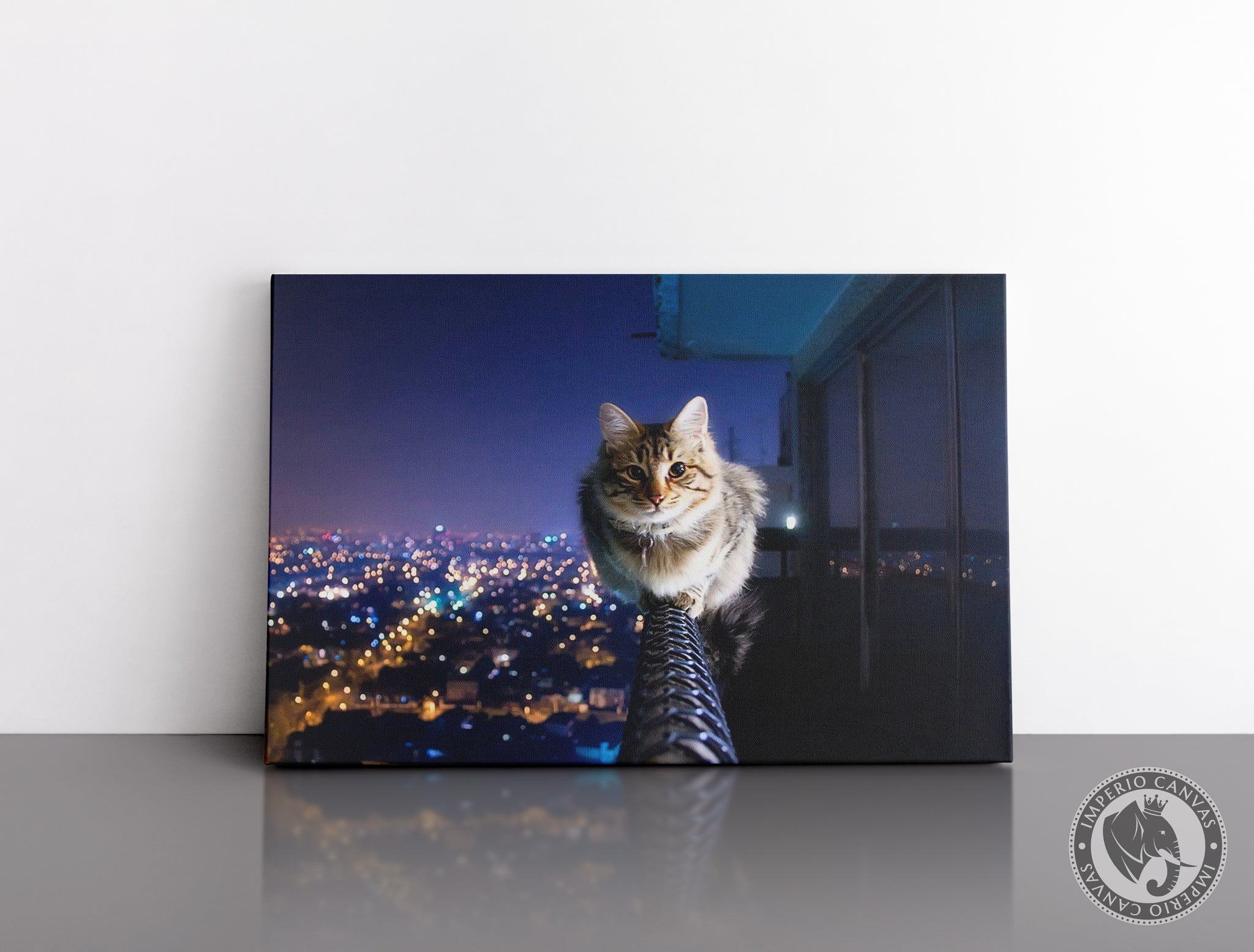 Cuadro Decorativo D023 - Gato en la Noche