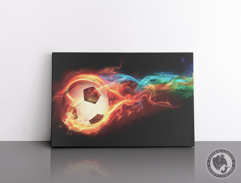 Cuadro Decorativo Deportes E002 - Balón Flameante