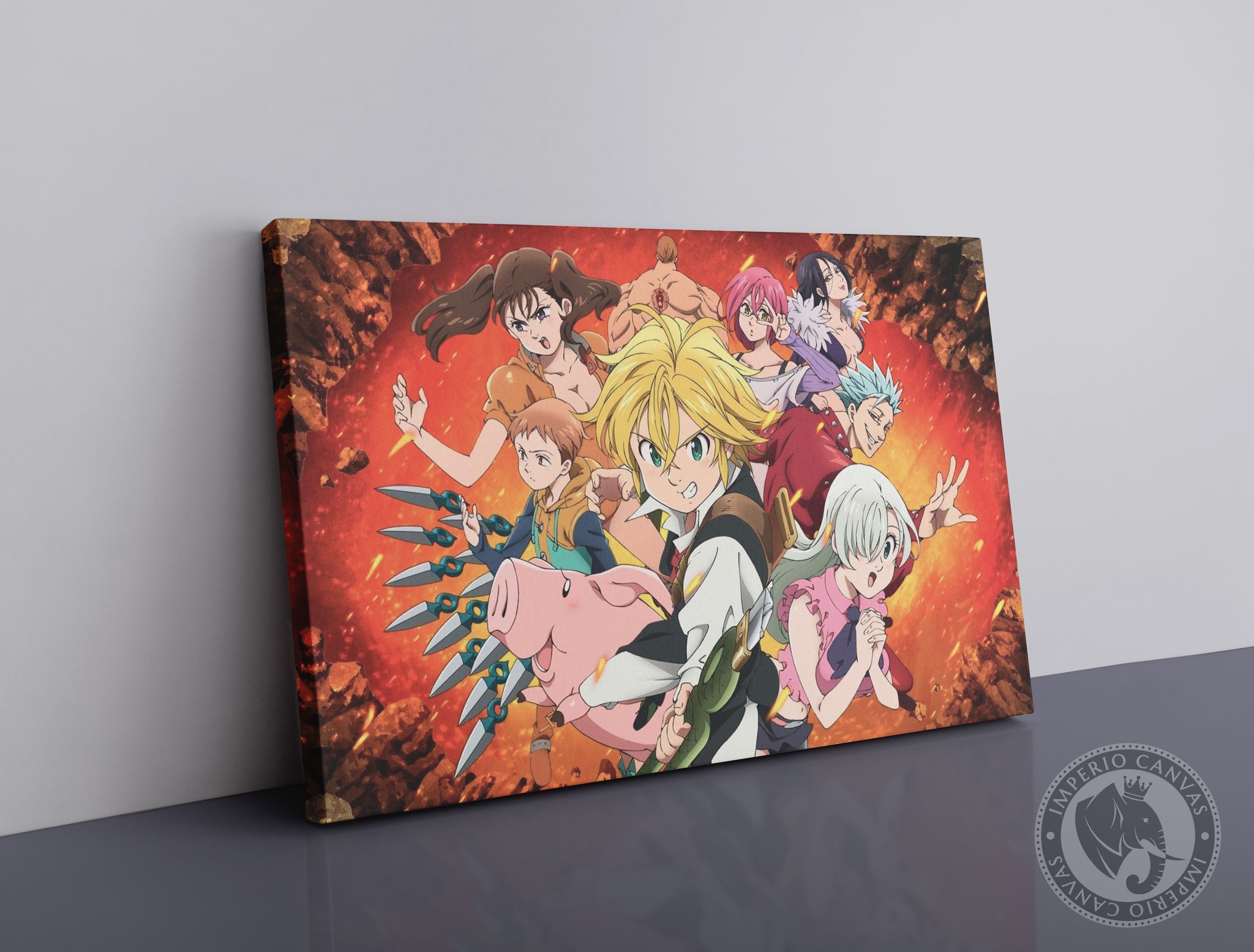 Quadro Decorativo Animes Nanatsu No Taizai 06 30x45cm