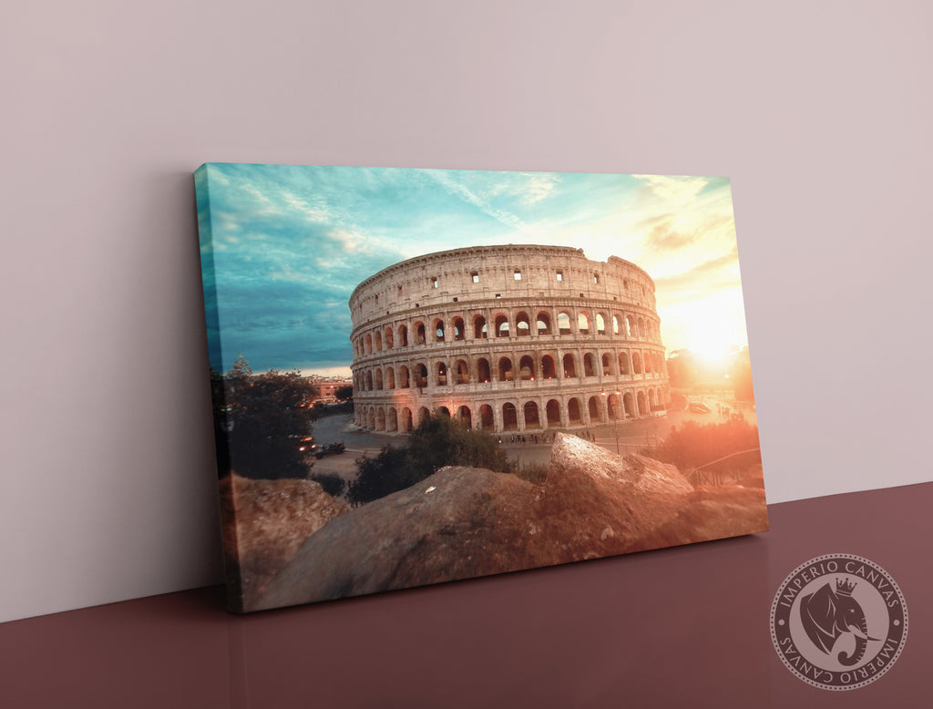 coliseo al atardecer