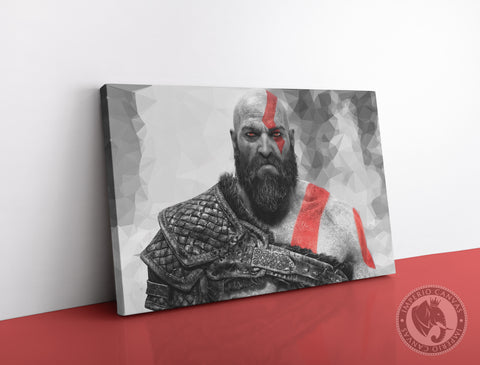 Cuadro Decorativo Gamer X012 - Kratos